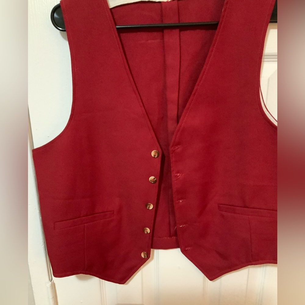 Vintage red vest
